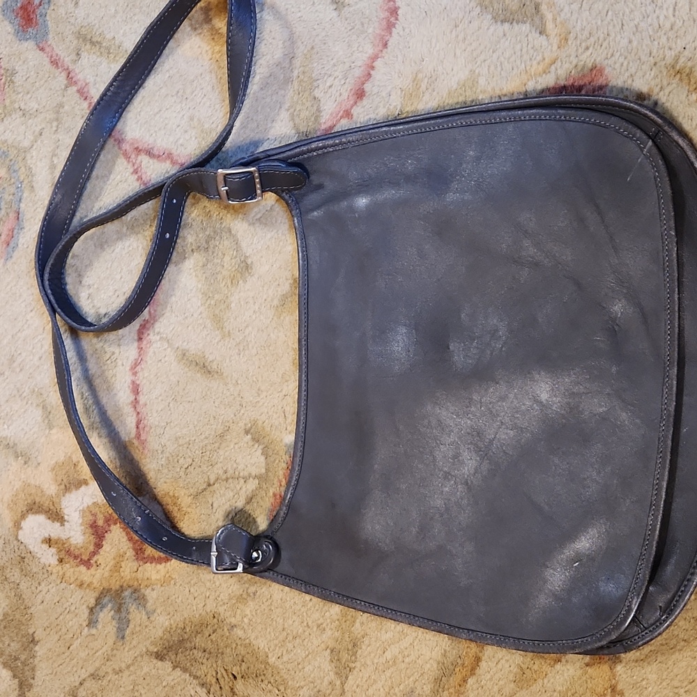 COACH Slim Hippie Flap crossbody bag, gray